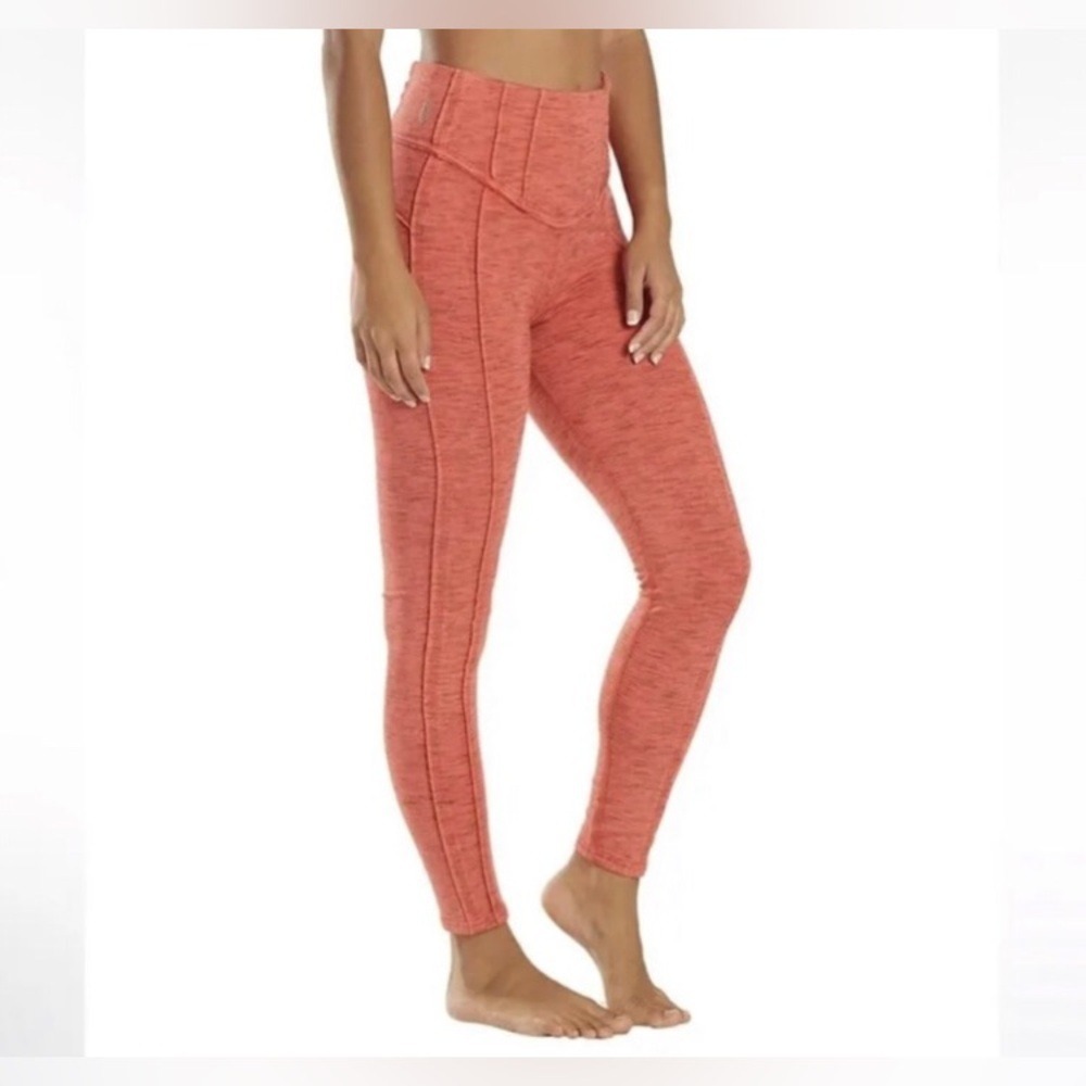Free‎ People Women's Large Movement Hybrid Leggings Rose NEW